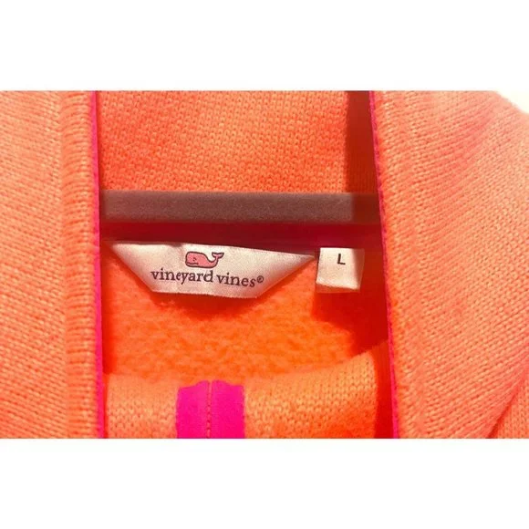 📚 Vineyard Vines • Retro Sweater Fleece Half-Zip #2K002078 - Size Large - Picture 3 of 6